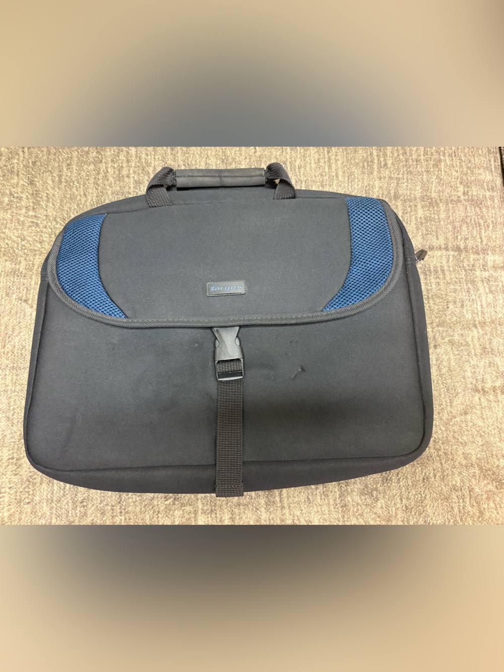 Targus Black and Blue Laptop Briefcase with Padded Handle